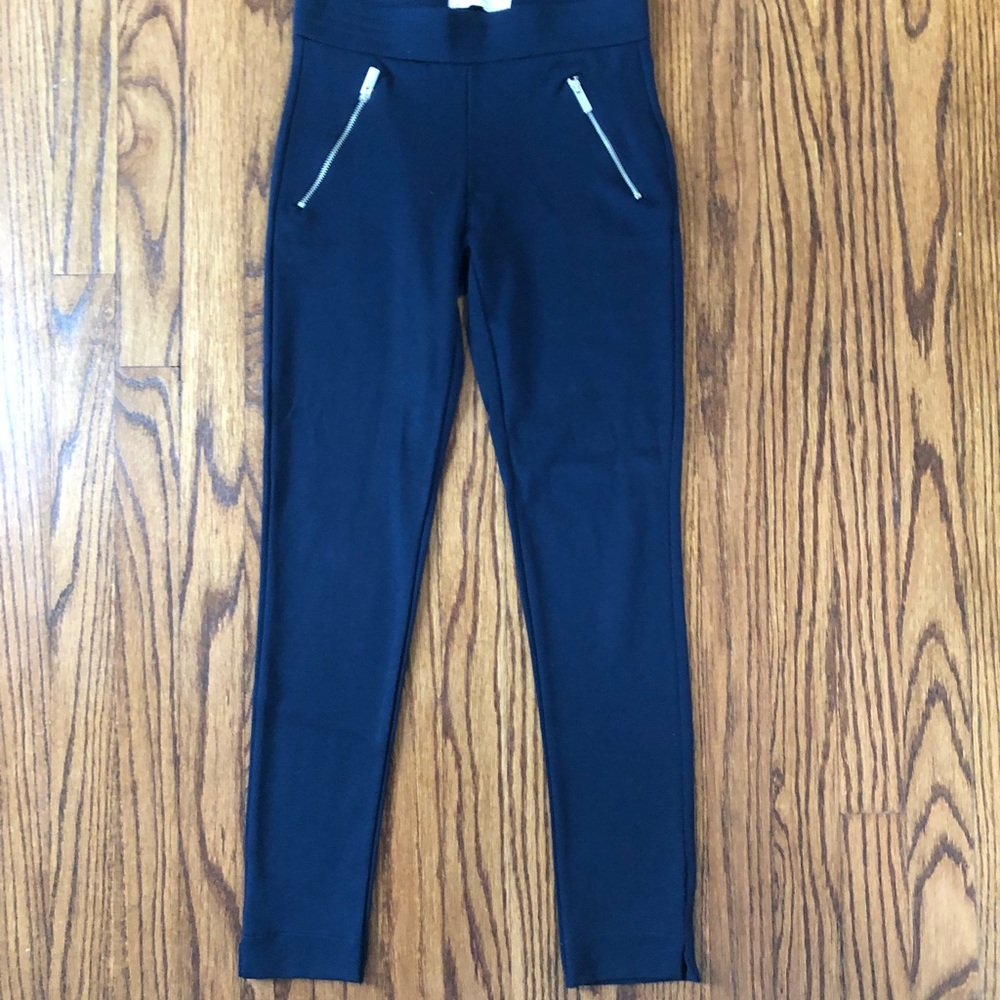 Blue Zara Joggers! With sliver zippers!